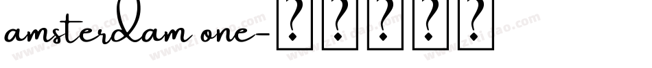 amsterdam one字体转换